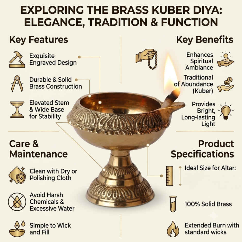 Brass Kuber Diya | Mangal Bhawan