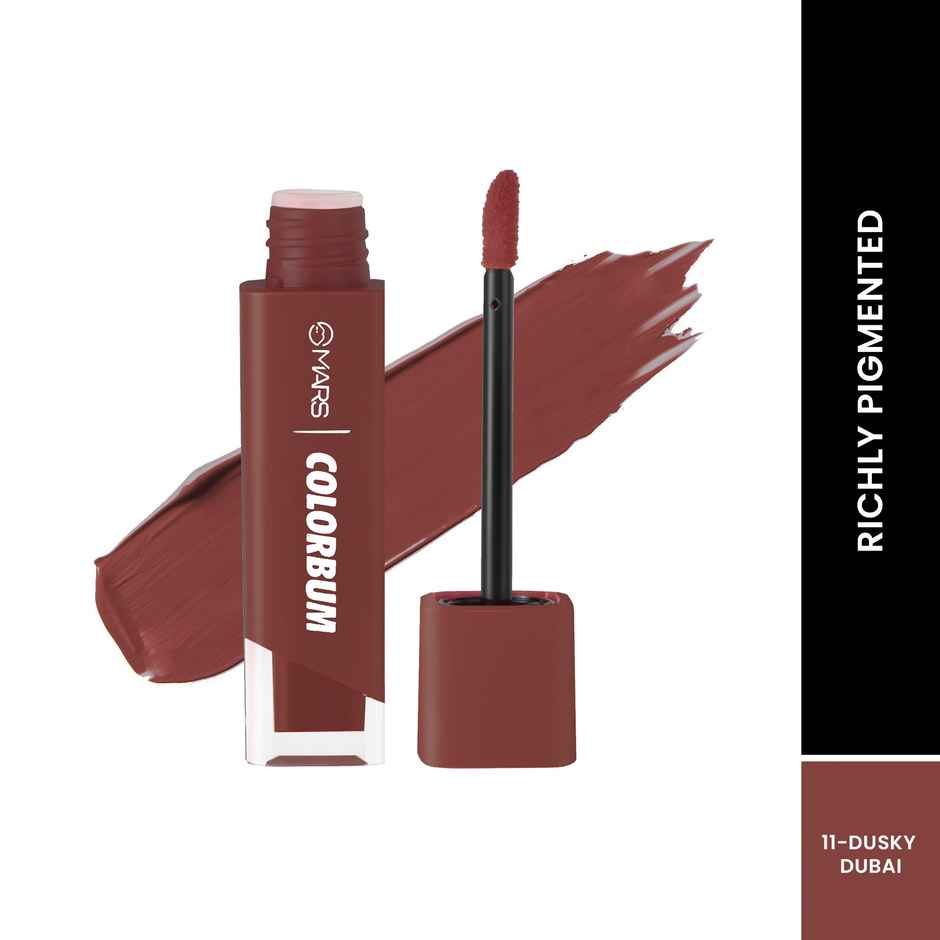 MARS Cosmetics Colorbum Liquid Matte Lipstick For Women (11-Dusky Dubai)