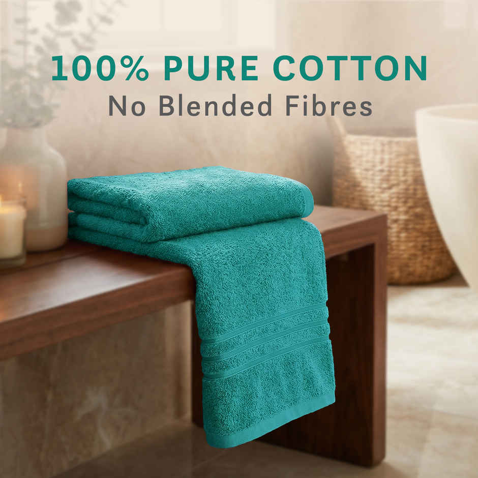 myTrident Comfort Living Cotton Bath Towel | Sea Green
