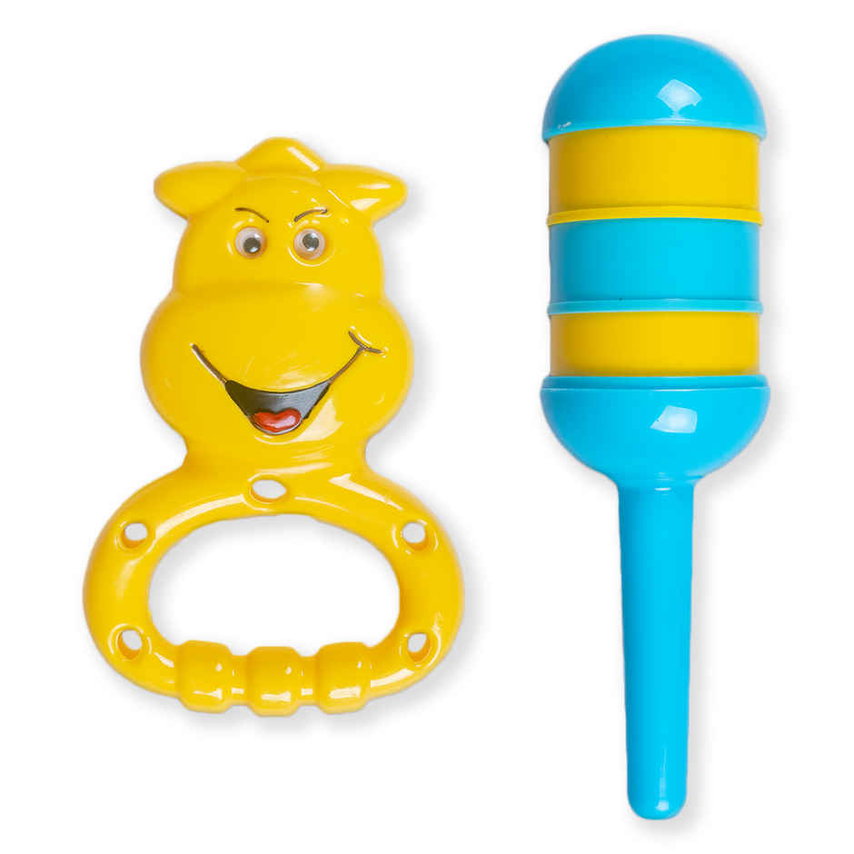 Ratna's Giggle Wiggle Mu.Rattle 2Pcs - Assorted