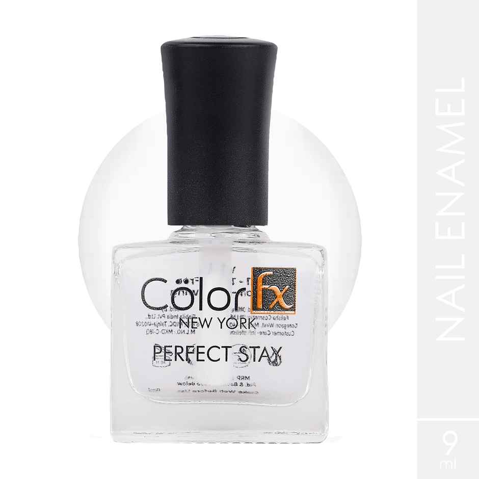 Color Fx Ultra Glossy Transparent Top Coat Nail Polish, Long Lasting Clear Nail Paint, 151