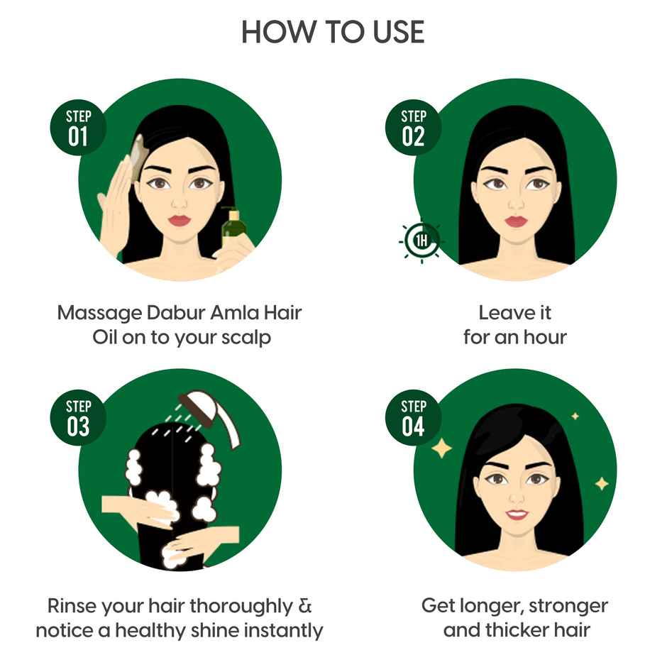 Dabur Amla Hair Oil - For Strong, Long and Thick Hair