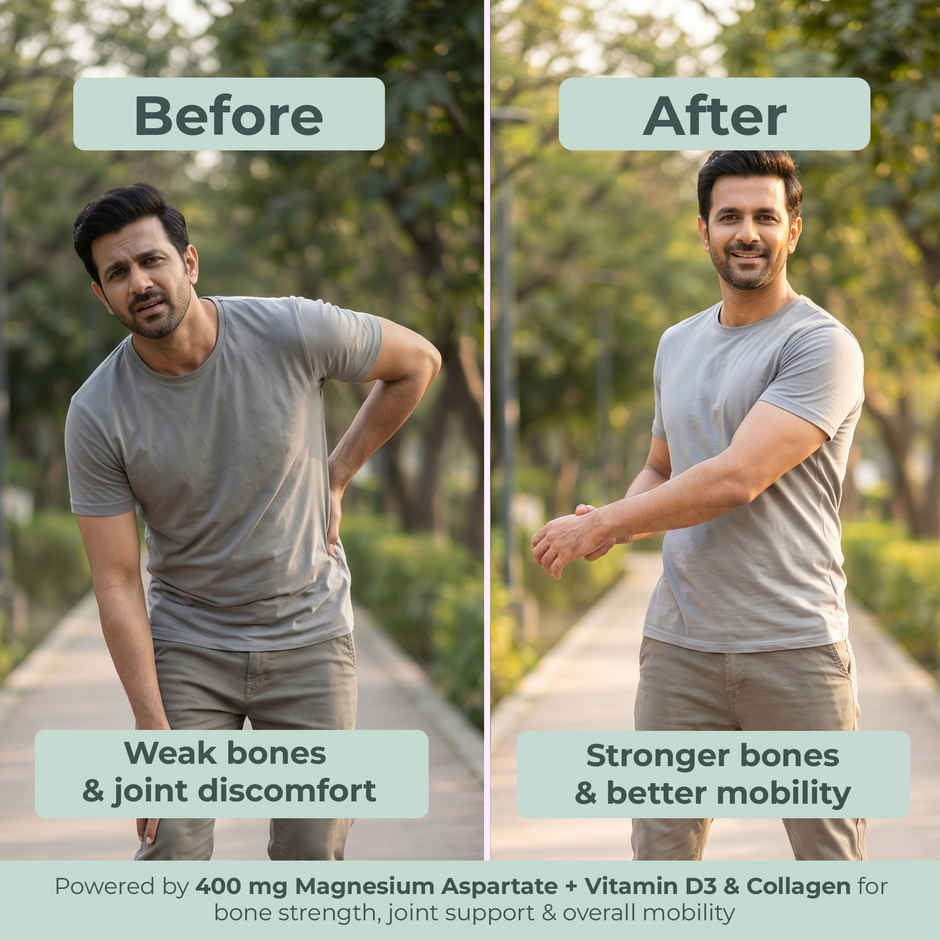 OYB Bone & Joint Support for Strong Bones, Flexible Joints & Easy Mobility | 30 Tablets