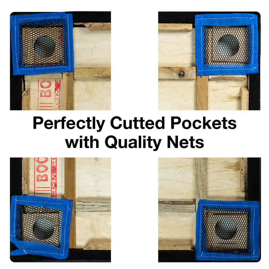 Zike Premium Wood Carrom Board Kit for kids 20 by 20 inches (Board, 24 Coins, 1 Striker & 1 Powder)