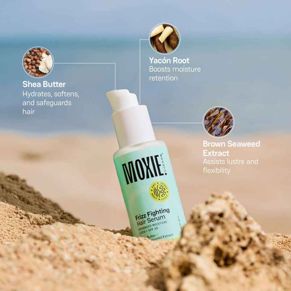 Moxie Beauty Frizz Fighting Hair Serum | For Dry and Frizzy Hair | With SPF35
