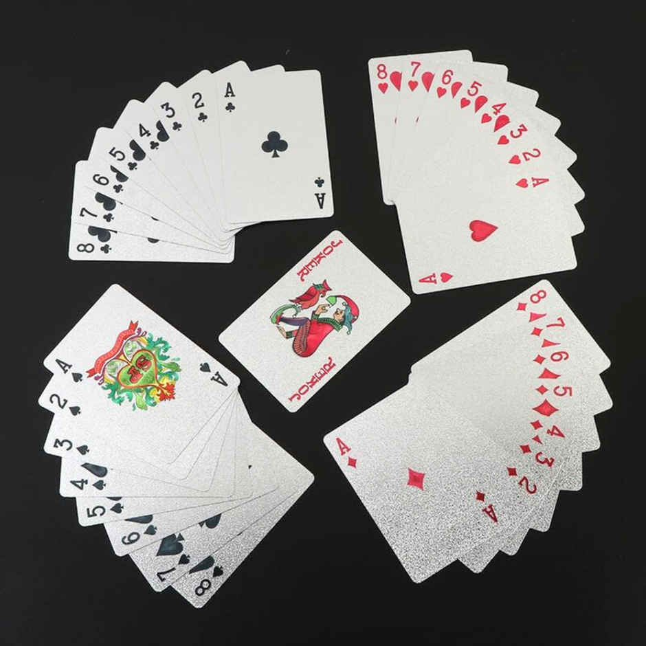 Se7en Silver Plated Poker Playing Cards