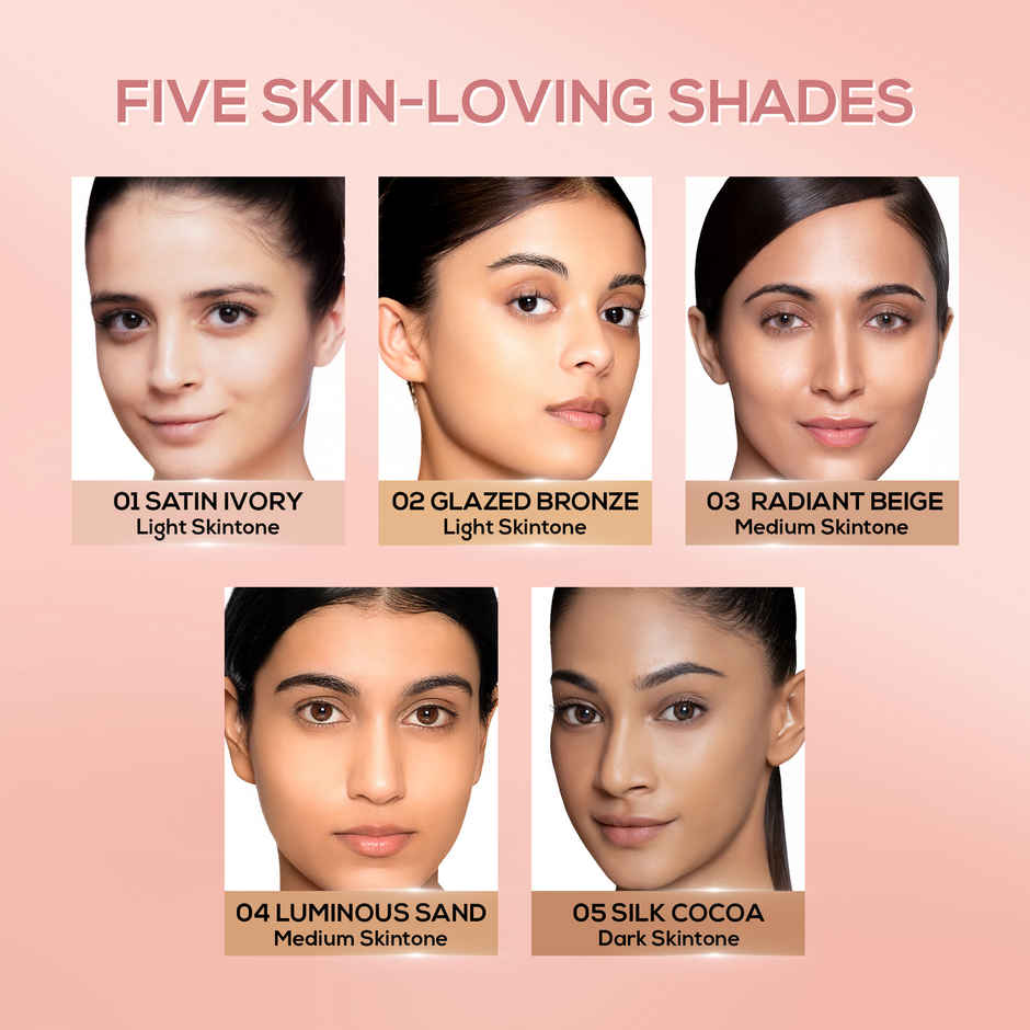 RENEE Lumi Glow Highlighting Liquid Foundation | Lightweight, Buildable, 3D Glow | 05 Silk Cocoa