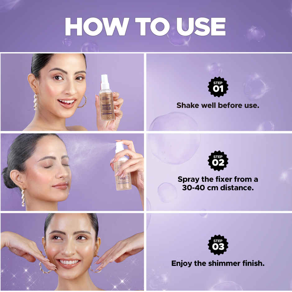 Hilary Rhoda Shimmer Stay Makeup Fixer | Chrome Shade 02