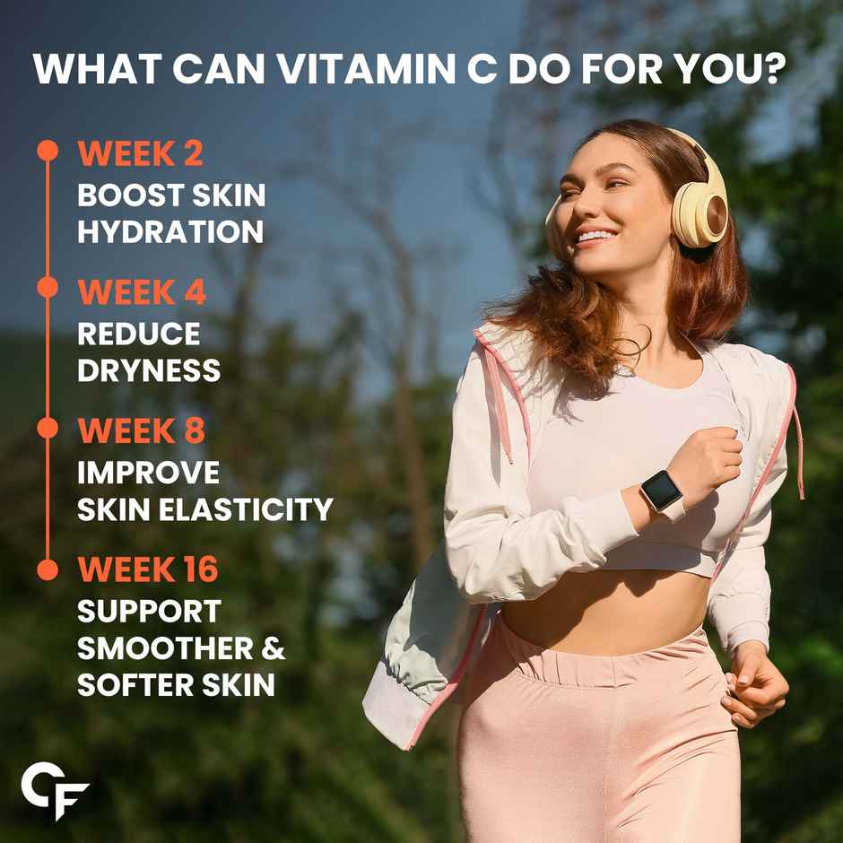 Carbamide Forte Natural Vitamin C Supplements Amla Extract With Zinc For Immunity & Skincare 120 tab