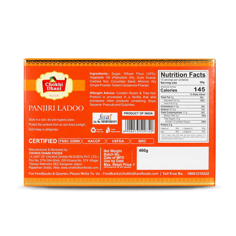 Chokhi Dhani Panjiri Ladoo