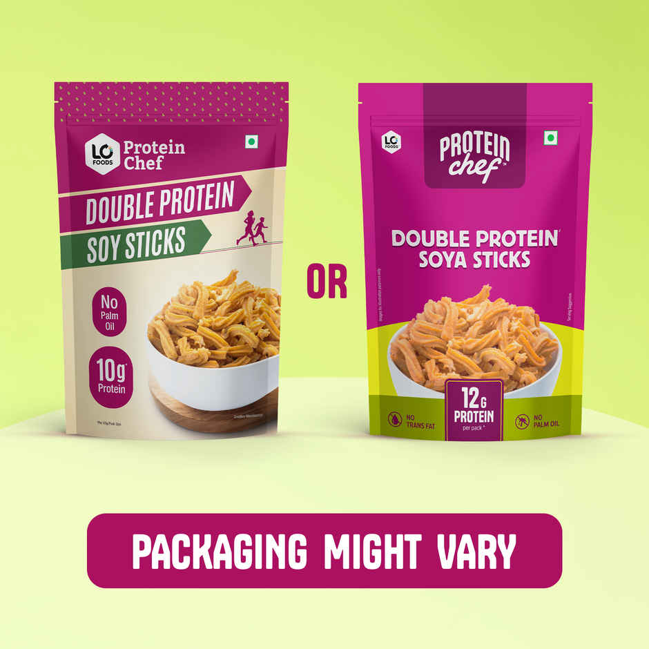 Protein Chef Double Protein Crunchy Soya Sticks | No Palm Oil Healthy Snacks
