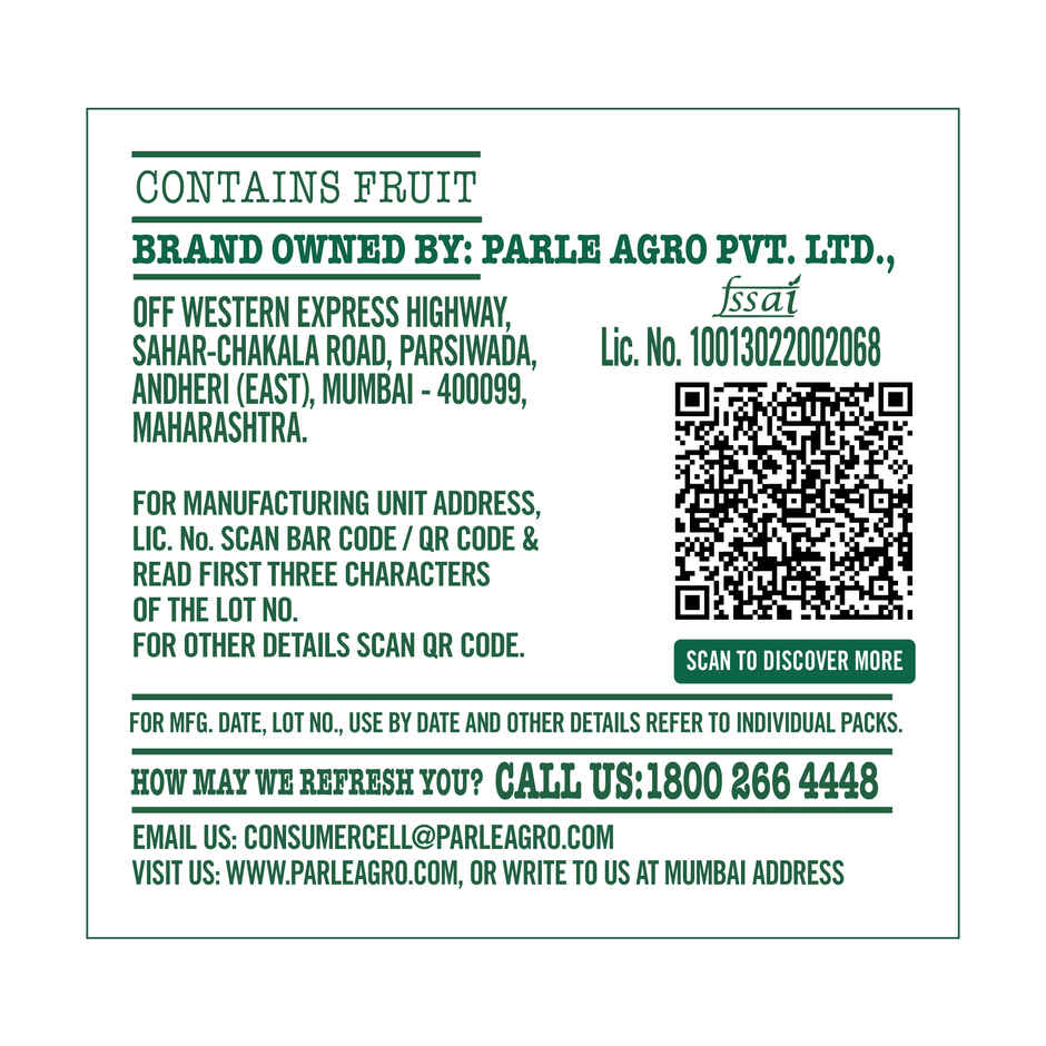 Frooti Mango Fruit Juice | Ready to Drink Beverage