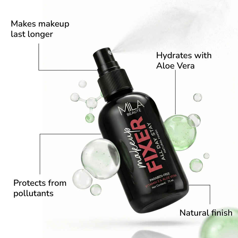 Mila Beaute Natural Makeup Fixer With Vitamin E and Aloe Vera