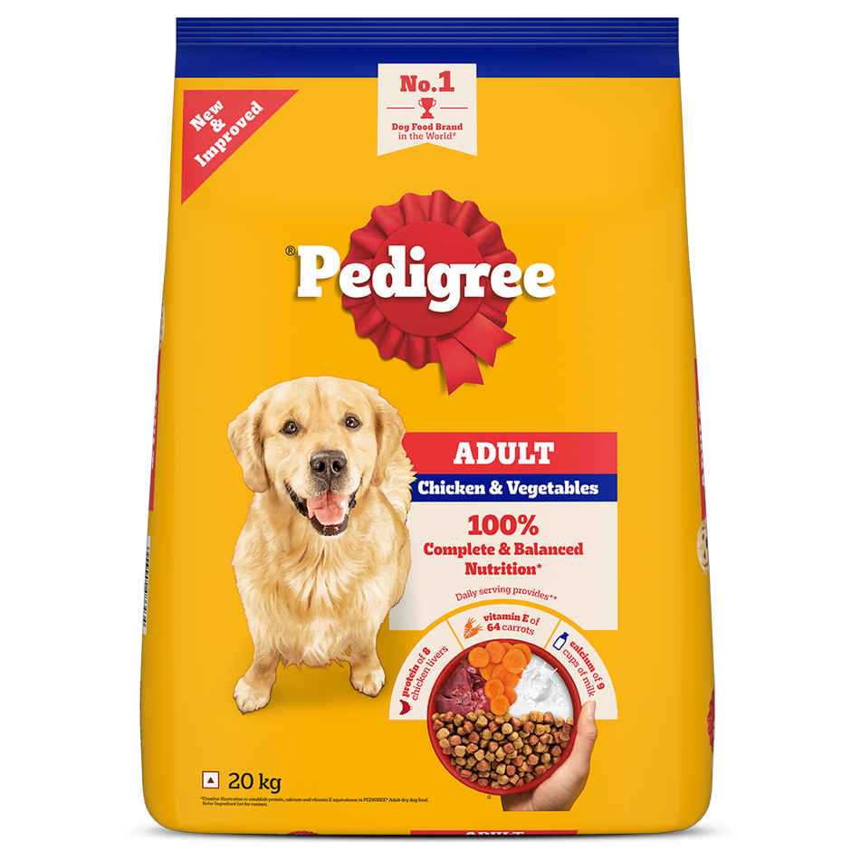 Pedigree Adult Chicken & Vegetables Dry Dog Food