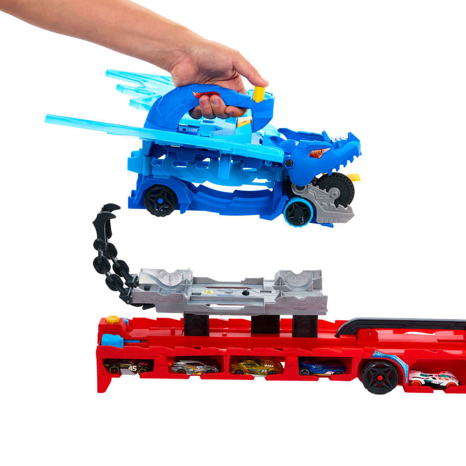 Hot Wheels Ultimate Dual Dragon Transporter with Cars