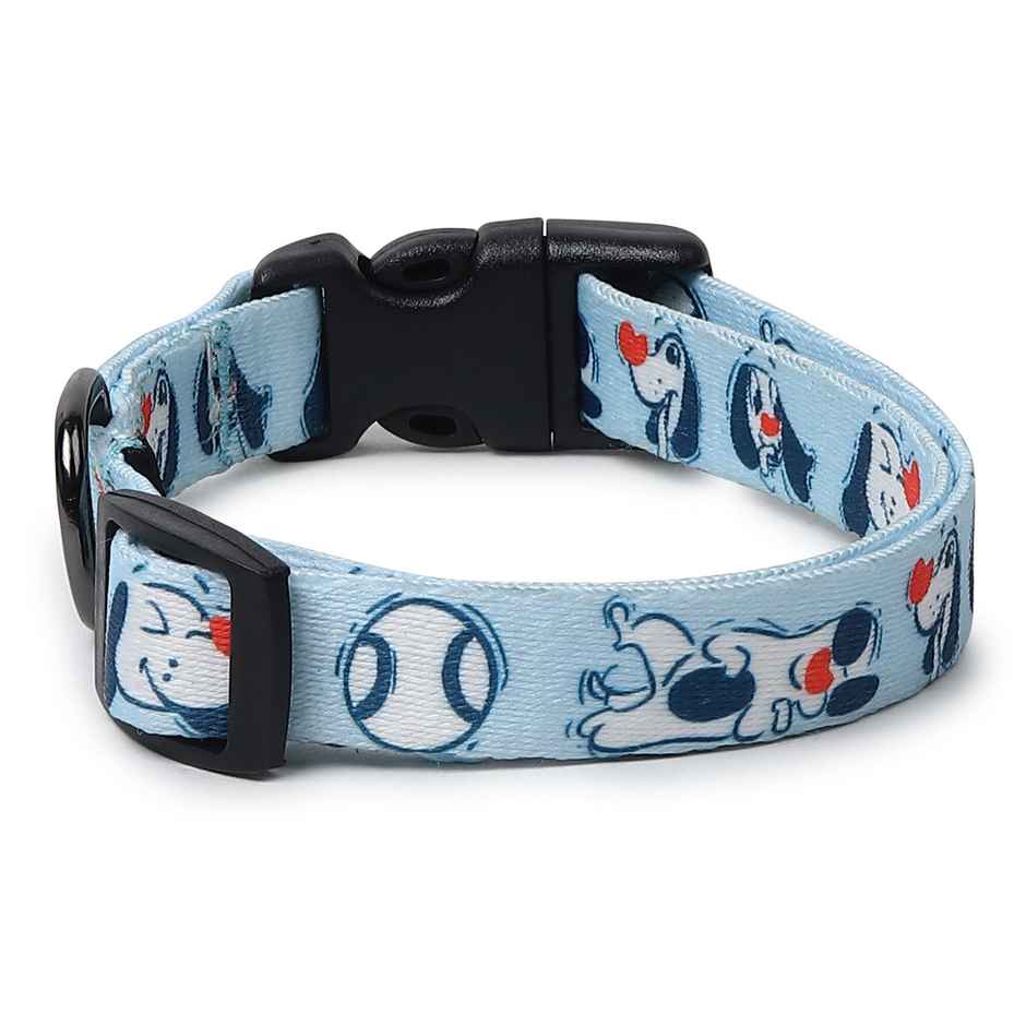 Zigly Lifestyle Doodle Collar Blue - Small