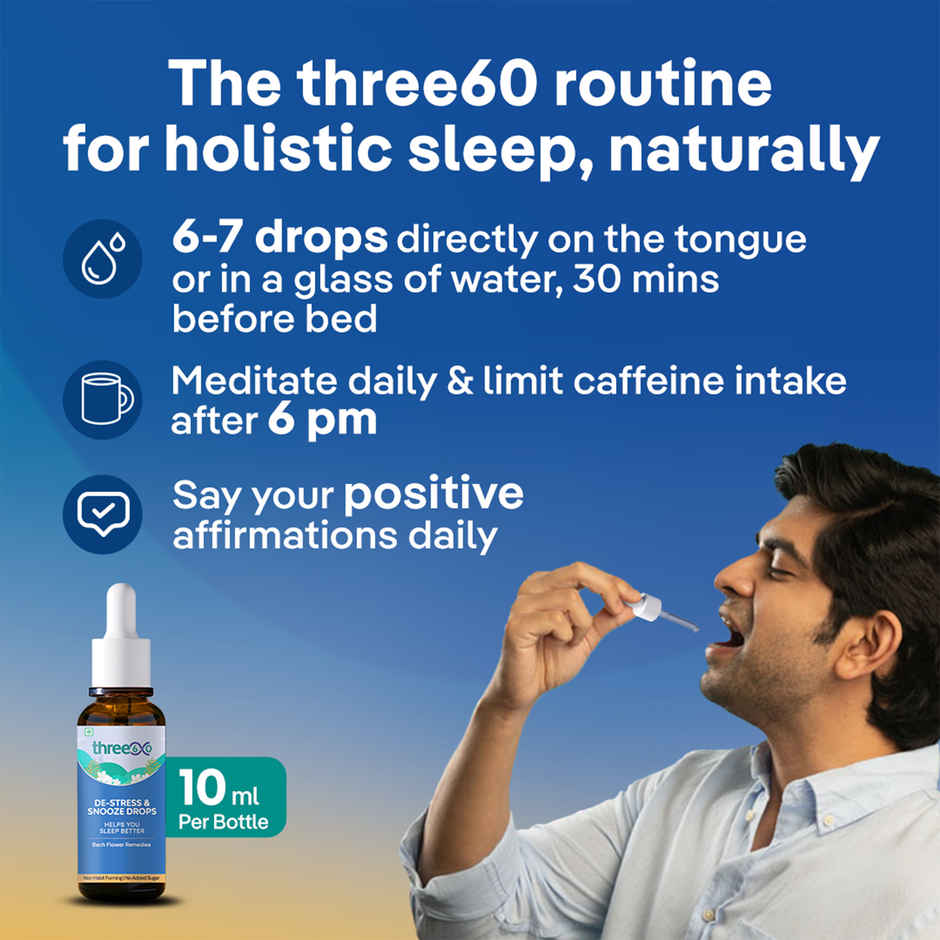 Three 60+ De-Stress & Snooze Drops