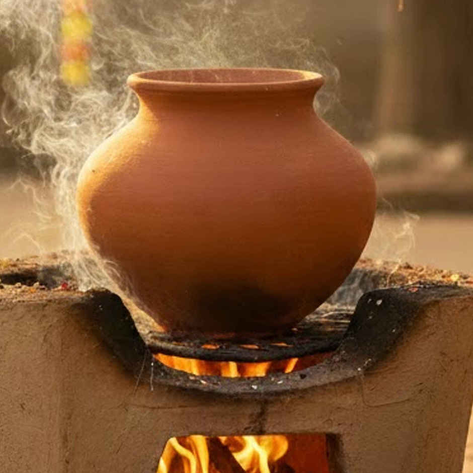 Traditional Clay Pot | 1 ltr | Shankranti Special | Oye Happy
