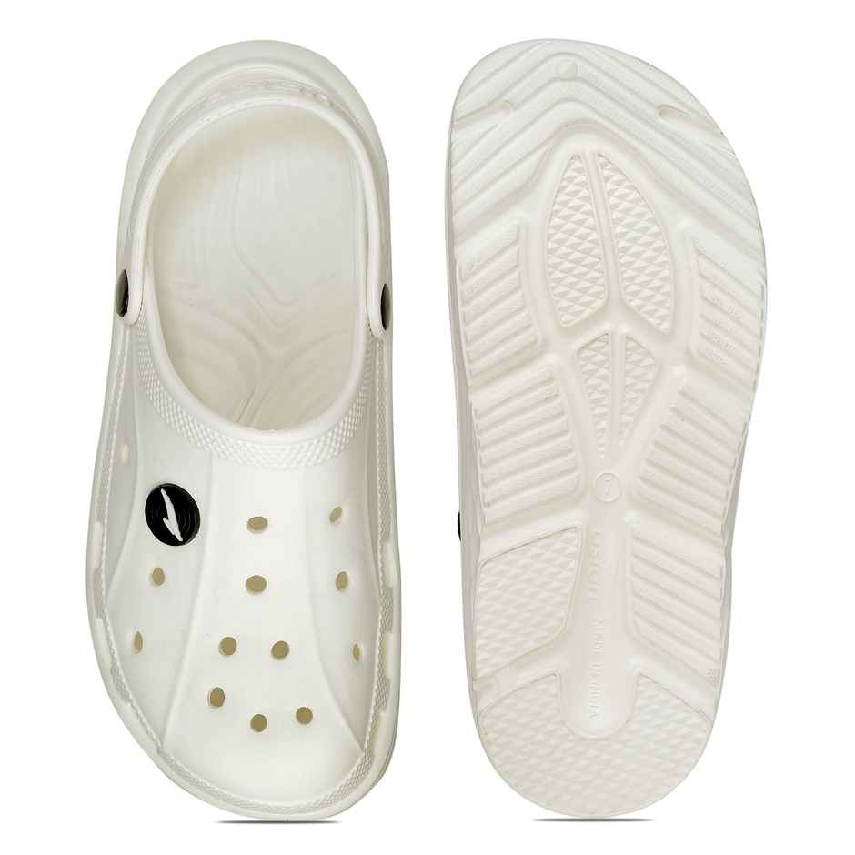 Asian Agc-14 Men Clogs Off White (Size-6)