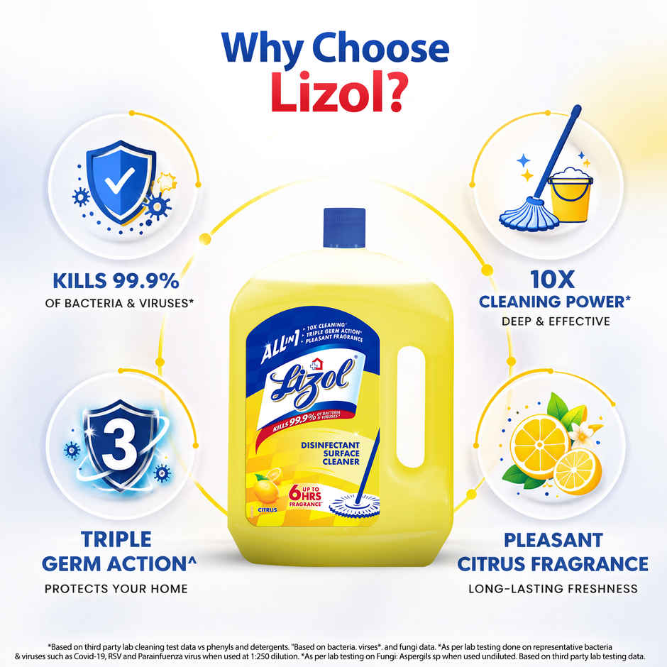 Lizol Citrus Floor Cleaner Liquid