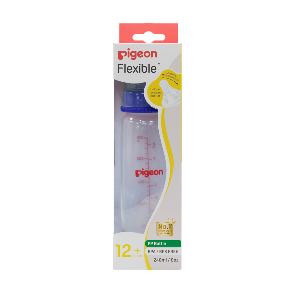 Pigeon Peristaltic Nursing Bottle Kpp 240Ml (Blue) Nipple Ll