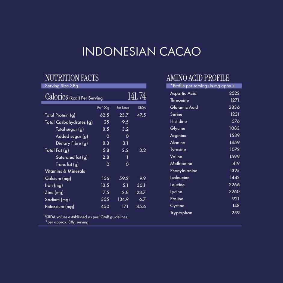 Cosmix Fermented Yeast Protein Powder | Pure Single-Source Plant Protein | Indonesian Cacao