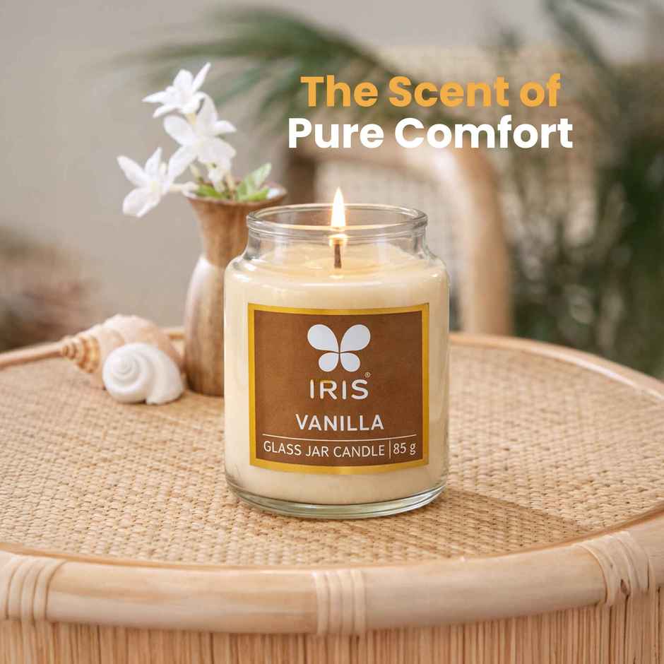 IRIS Vanilla Fragranced Yankee Jar Candle