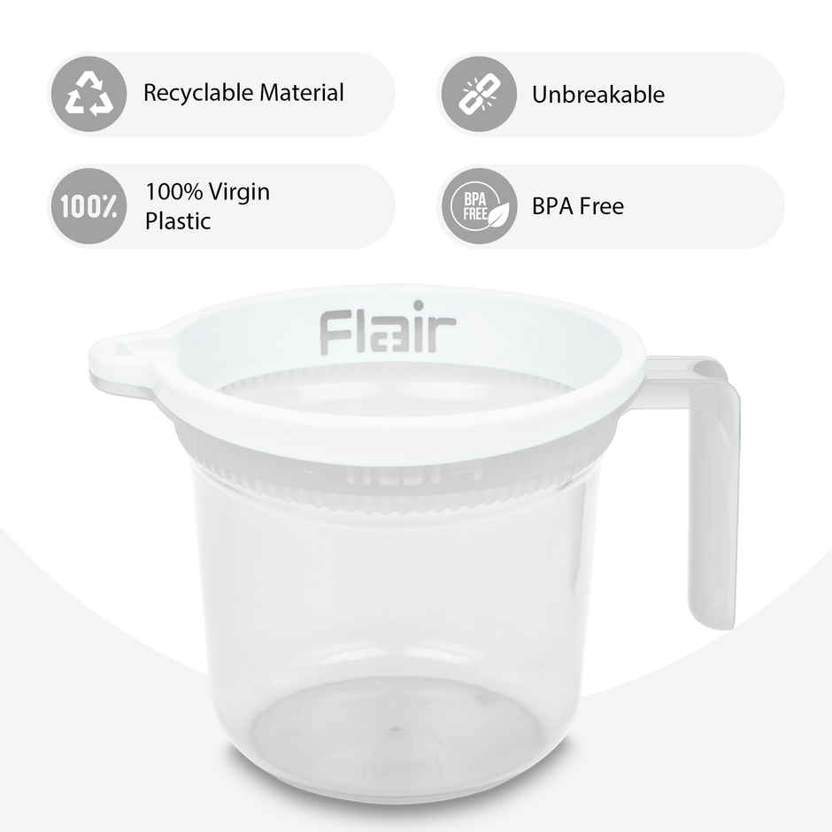 Flair Estella Crystal | Bath Mug | 1 Litre | Clear