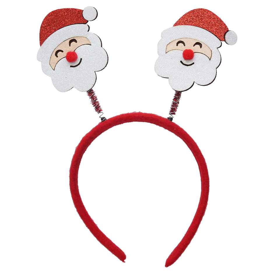 eCraftIndia Christmas Santa Claus Headband - Hairband for Birthday, Christmas Party