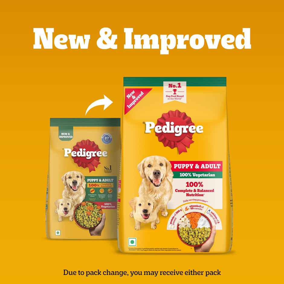 Pedigree Adult & Puppy 100% Vegetarian Dry Dog Food