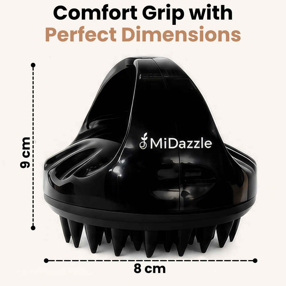 Midazzle Scalp Massager Shampoo Hair Brush/Comb (MIHA6315) Assorted