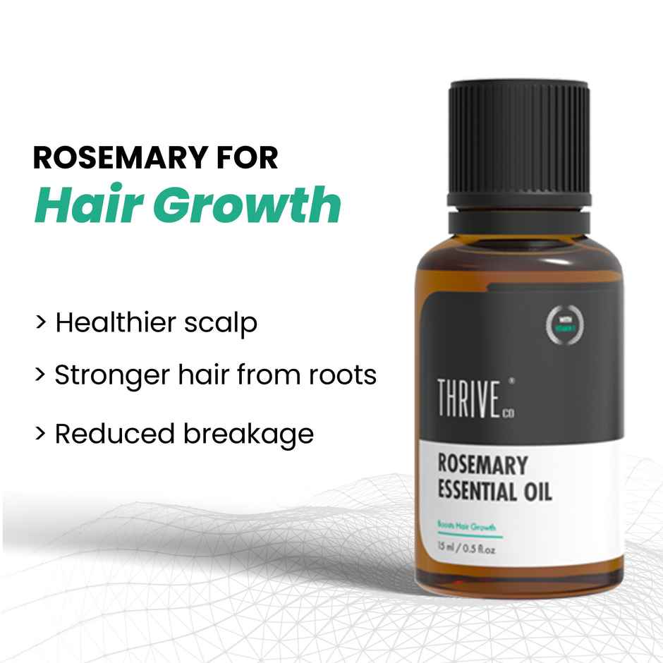 Thriveco Rosemary Essential Oil For Hair Growth & Hair Fall Control For Men & Women