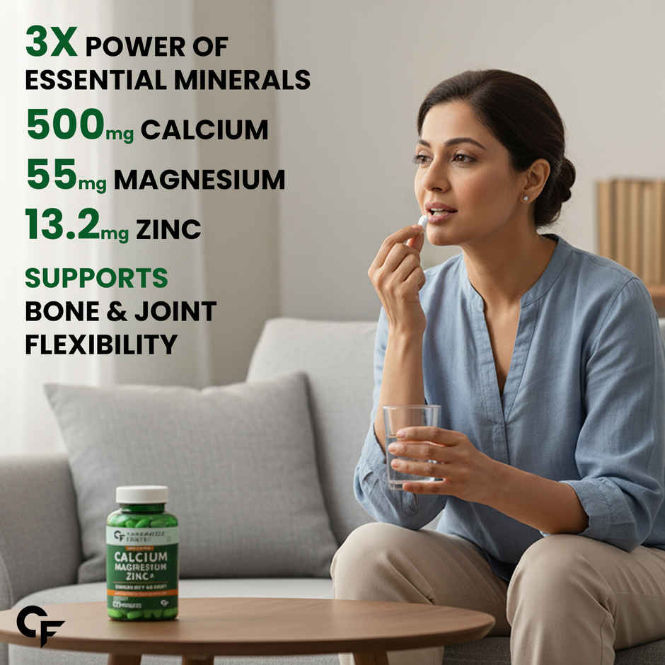 Carbamide Forte Veg Calcium And Vitamin D3 Tablets | Calcium Tablets for Women & Men Magnesium Zinc