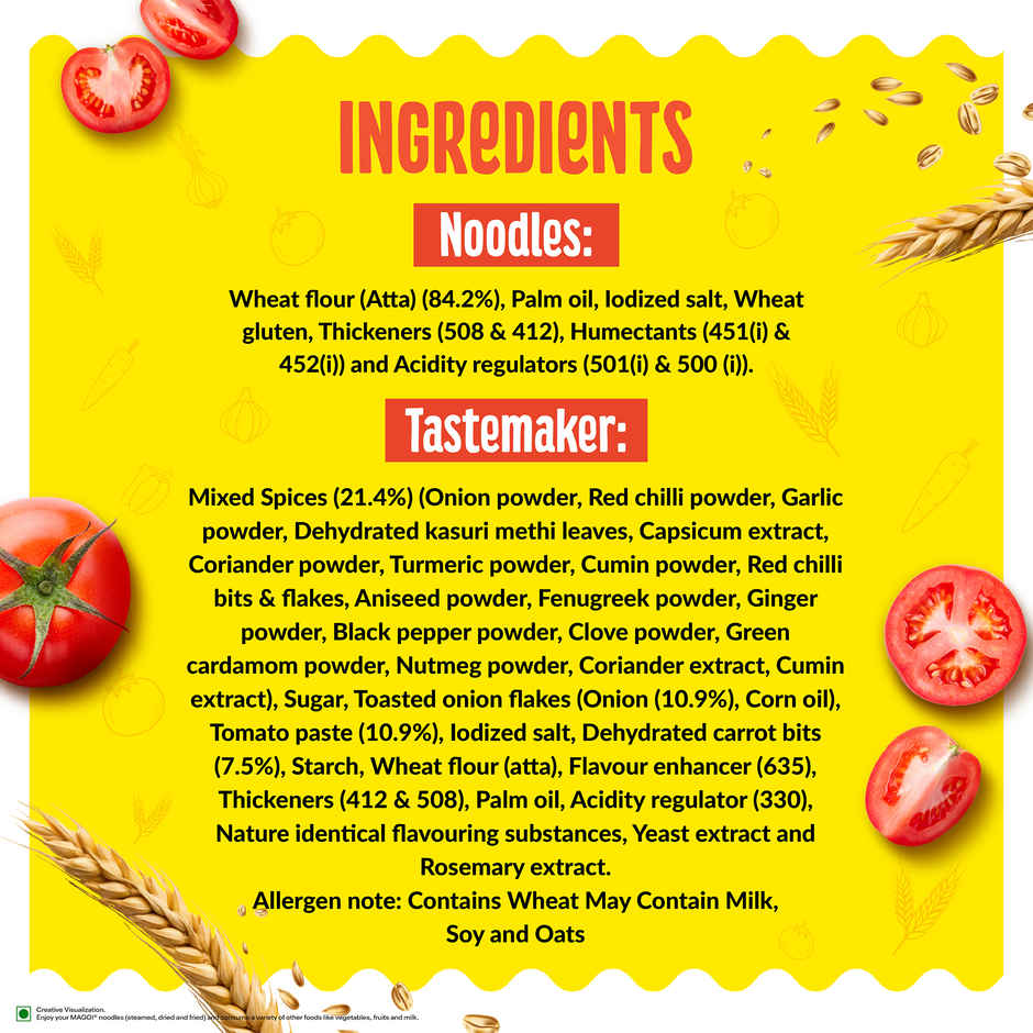 Maggi Nutri-Licious Veg Atta Noodles Tangy Tomato