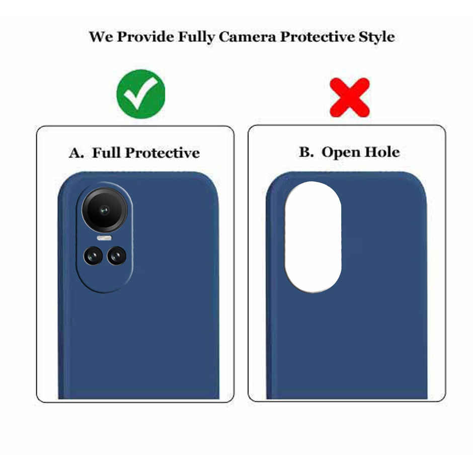 Artistque Case for Oppo Reno 10 5g / Oppo Reno 10 Pro 5g Back Cover - Plain Liquid Silicone Case