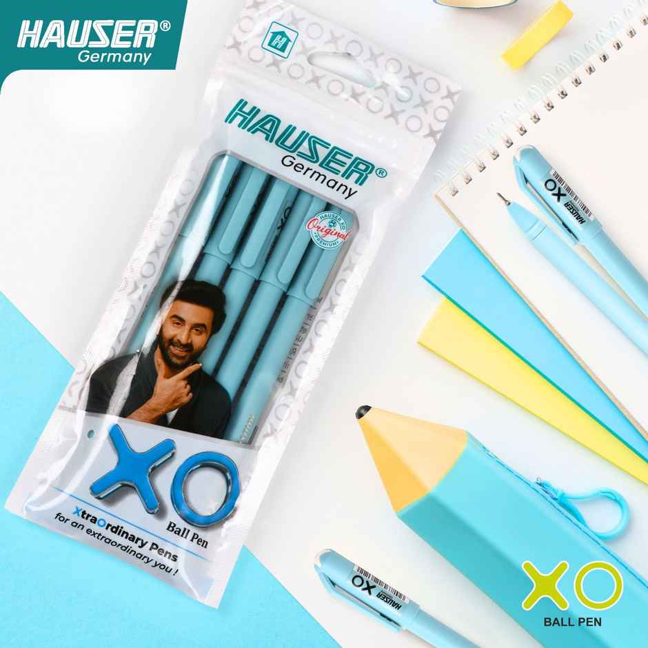 Hauser Xo Ball Pen Blue Pack Of 5