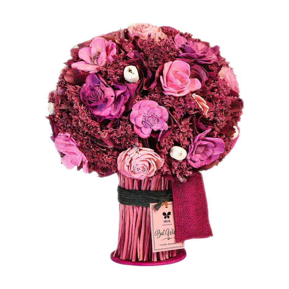Iris Floral Bouquet with Fragrance Spray