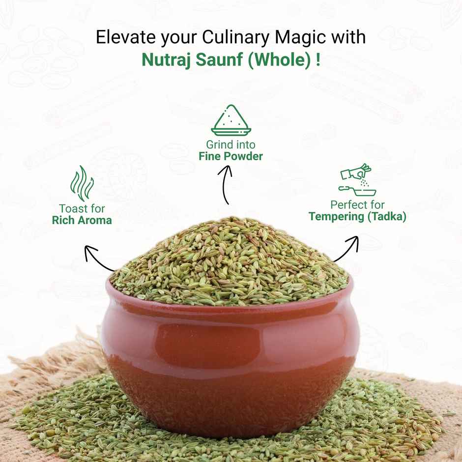 Nutraj Classic Badi Saunf (Fennel Seeds) - Pouch
