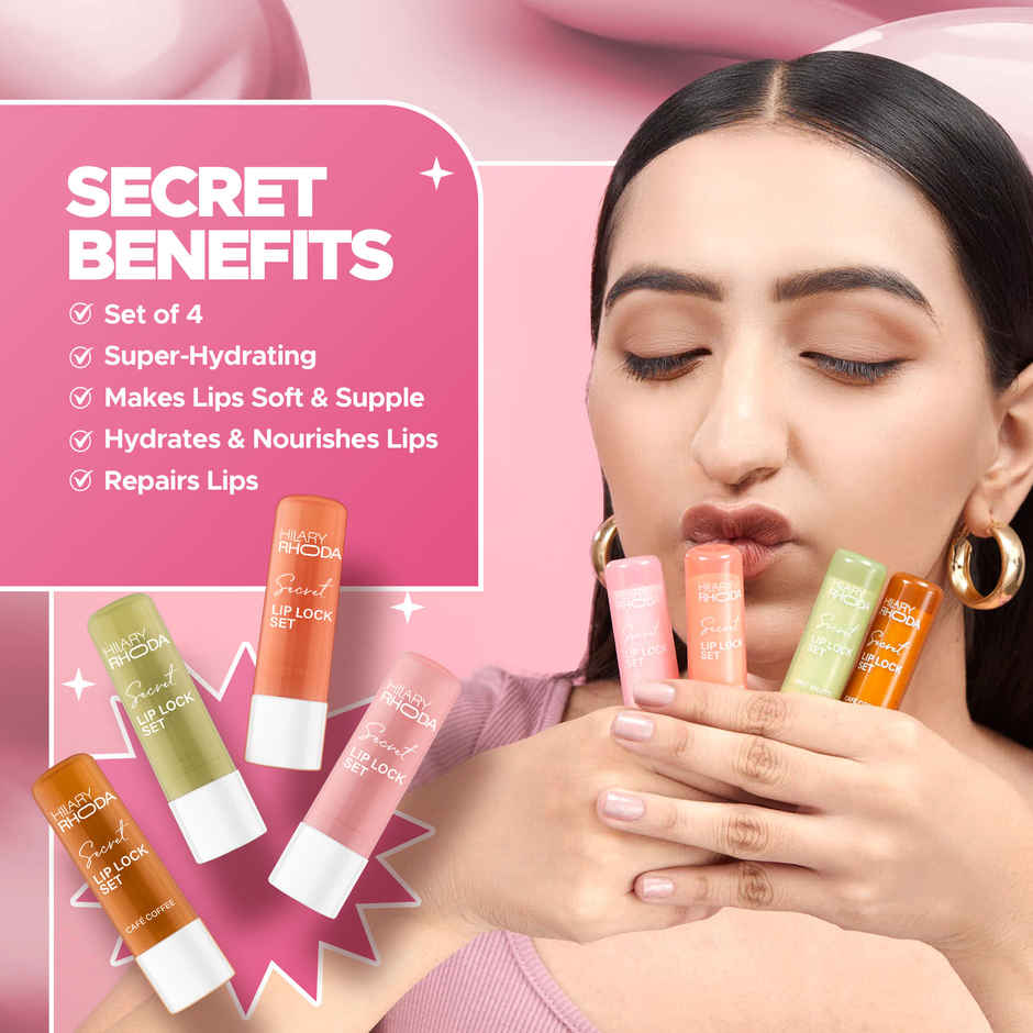 Hilary Rhoda Secret Lip Lock Set Hydrating Lip Balm
