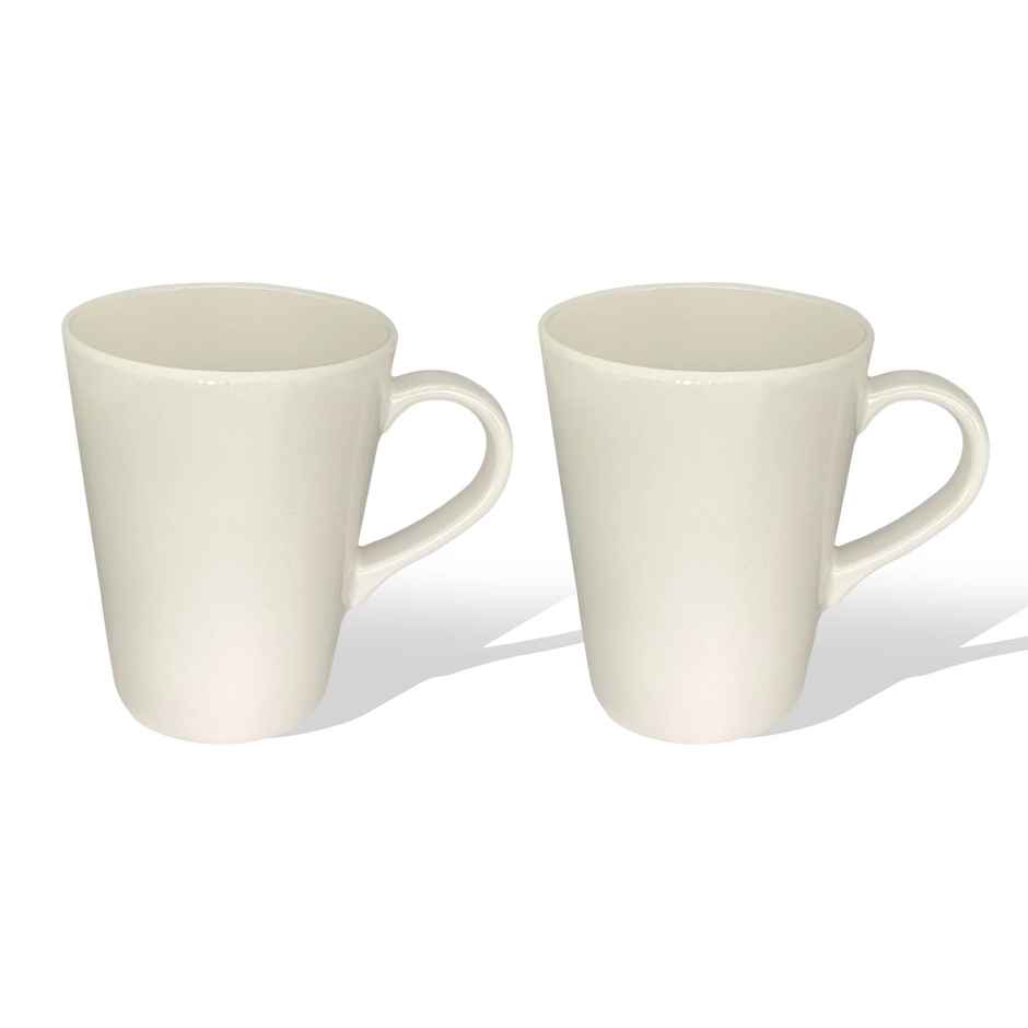 Stehlen Melamine Coffee Mug 400 ml Set of 2 Pcs - White