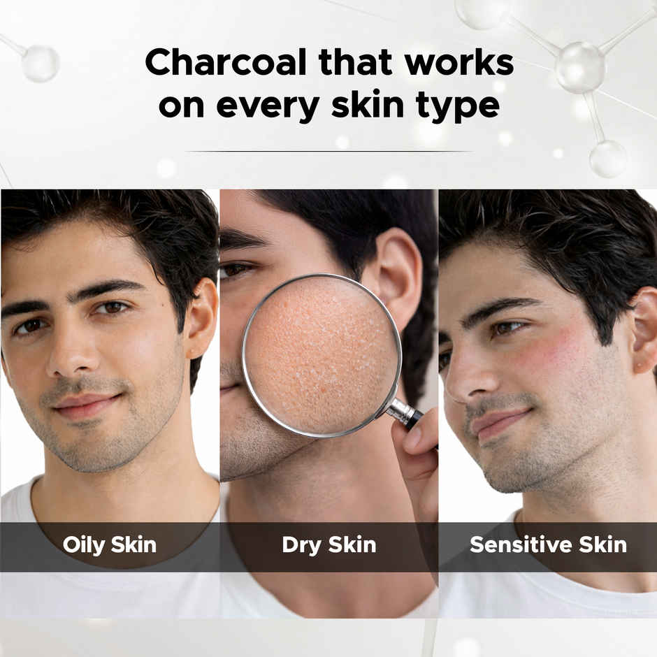 The Man Company Charcoal Face Wash with Niacinamide | Deep Cleanse & Oil Control