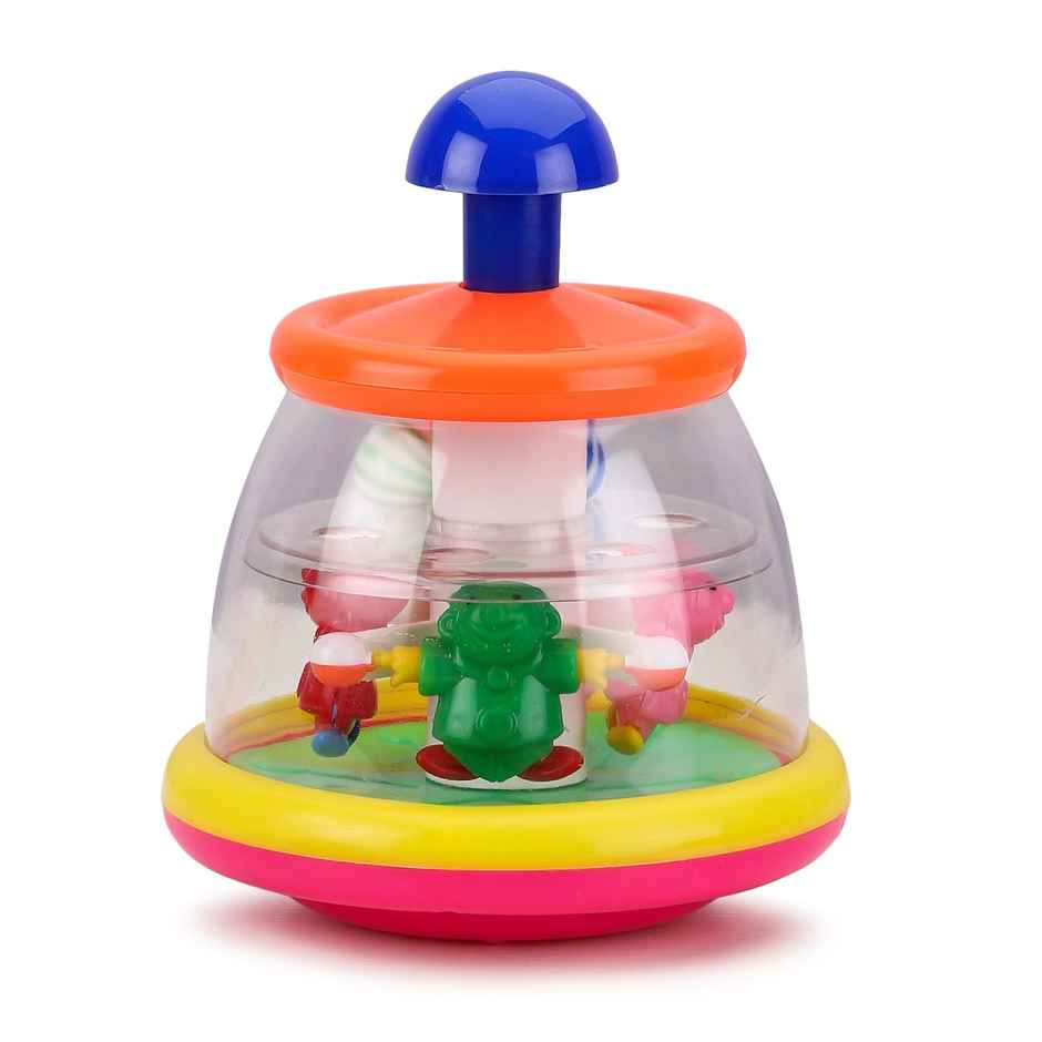 Push N Spin Joker Toy For Children - Assorted