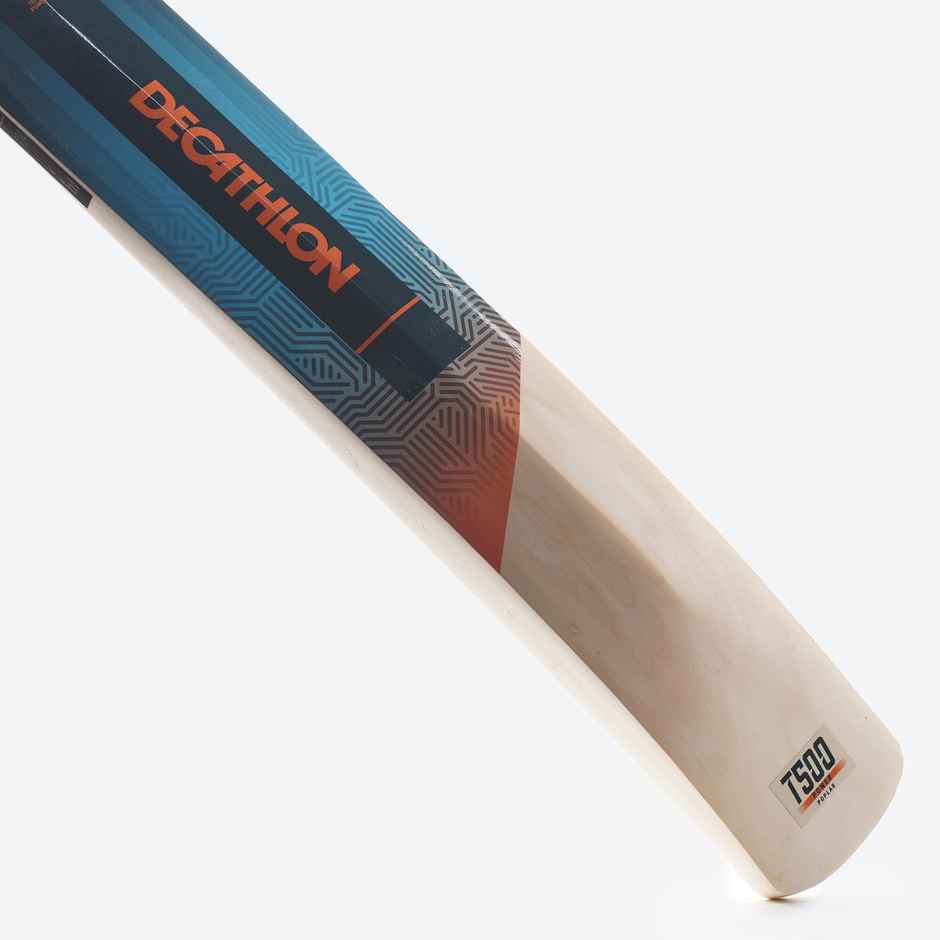 Decathlon | FLX Adult Cricket Bat Soft & Medium Tennis Ball | Blue - Short Handle