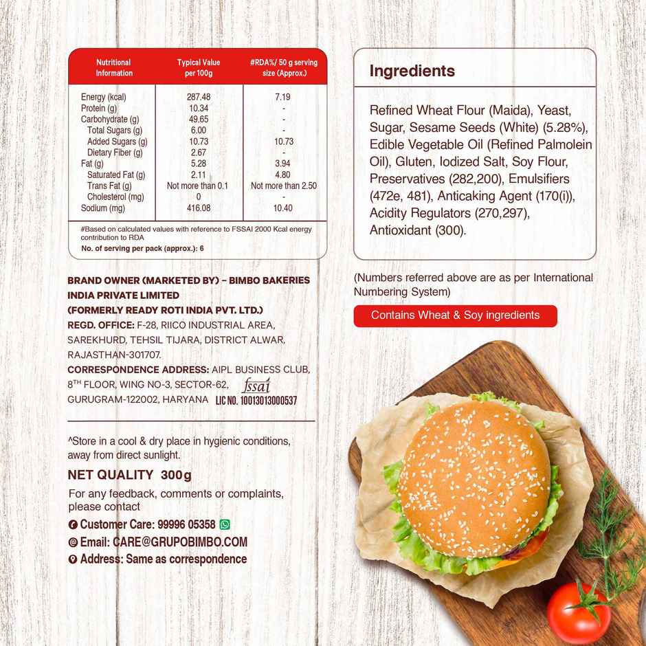 Harvest Gold Burger Buns Combo