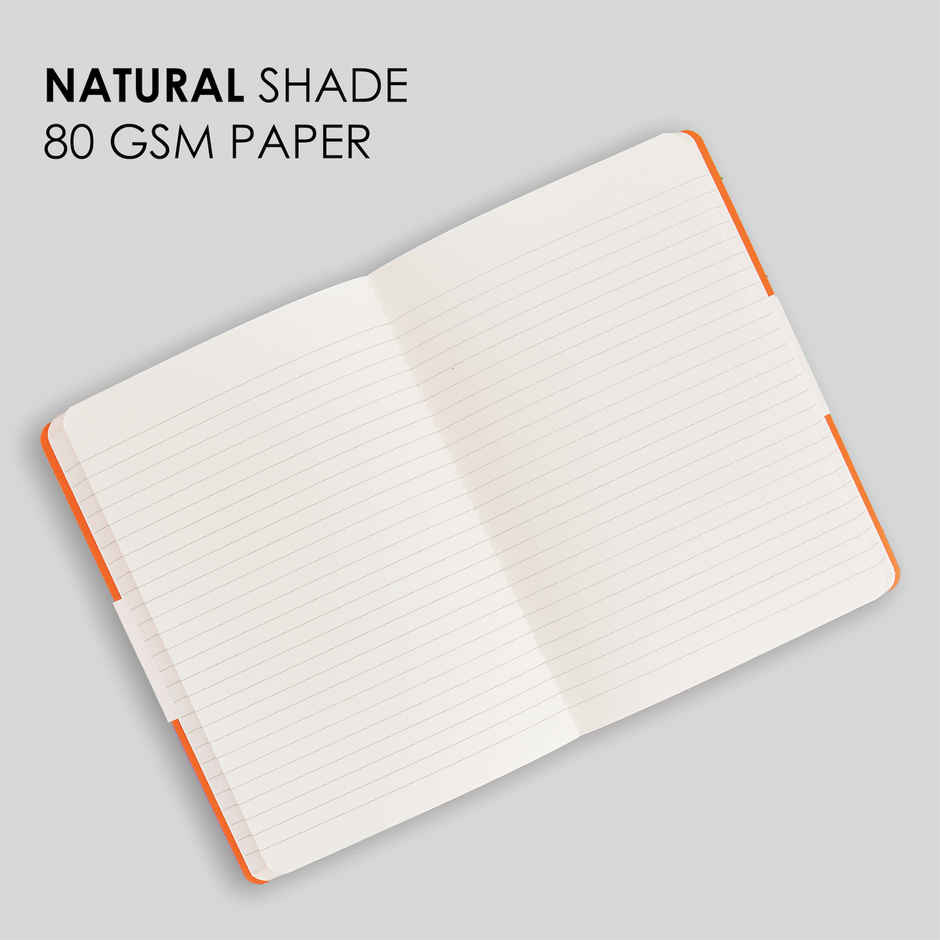 myPAPERCLIP - NeoBasic Notebook, Centre Thread Sewn Notebook - A4 - Ruled - Black Colour