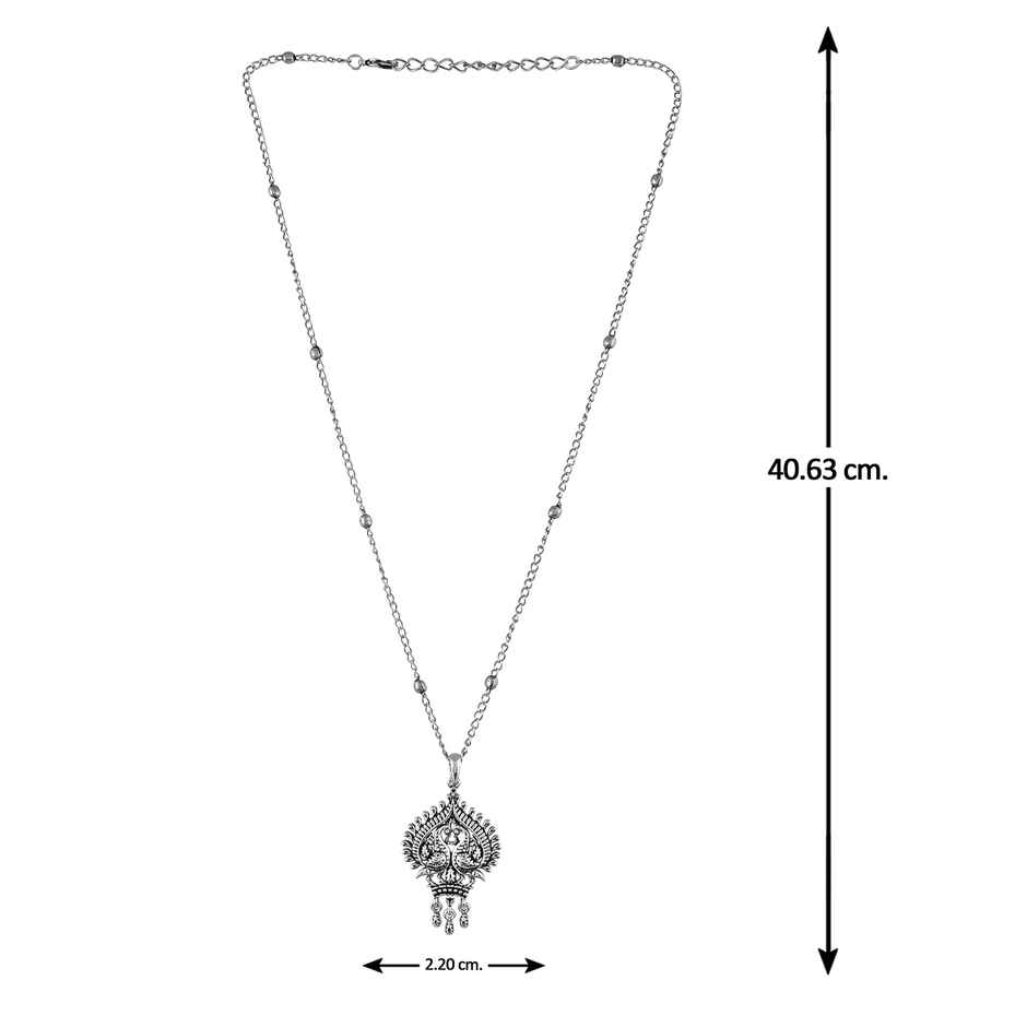 Zouk Multicolor Mandala Print Chain Wallet (Cfc)(1pc) & Voylla Morni Avalyn Pendant Set(3pc) Combo