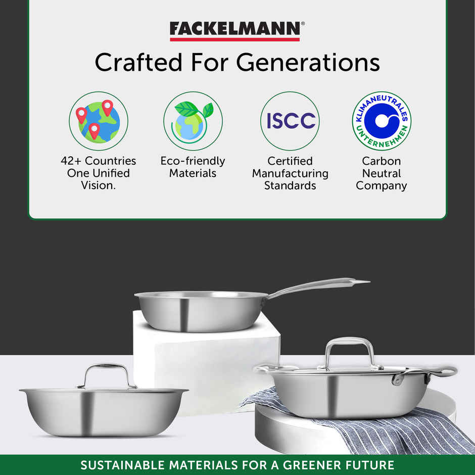 Fackelmann Stainless Steel Triply Sauce Pan 16 CM