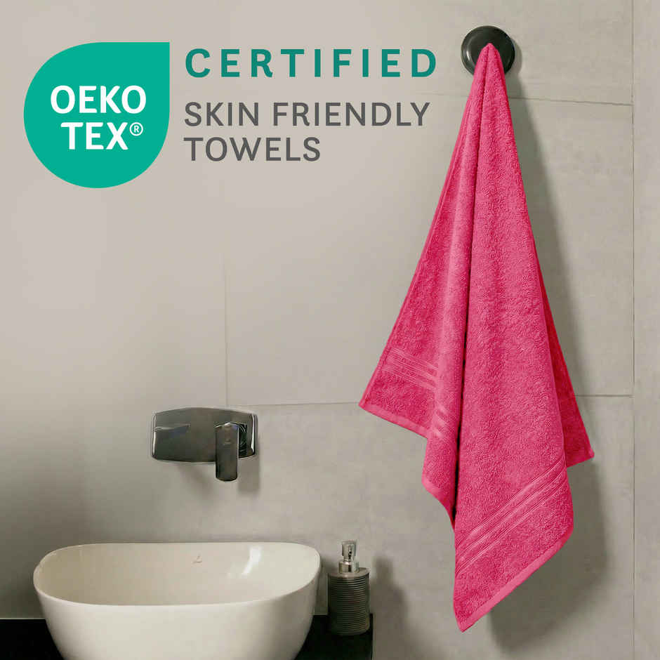 Mytrident Comfort Living Cotton Bath Towel | 28 in x 55 in | Candy Glow