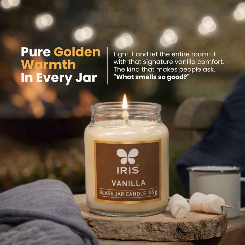 IRIS Vanilla Fragranced Yankee Jar Candle