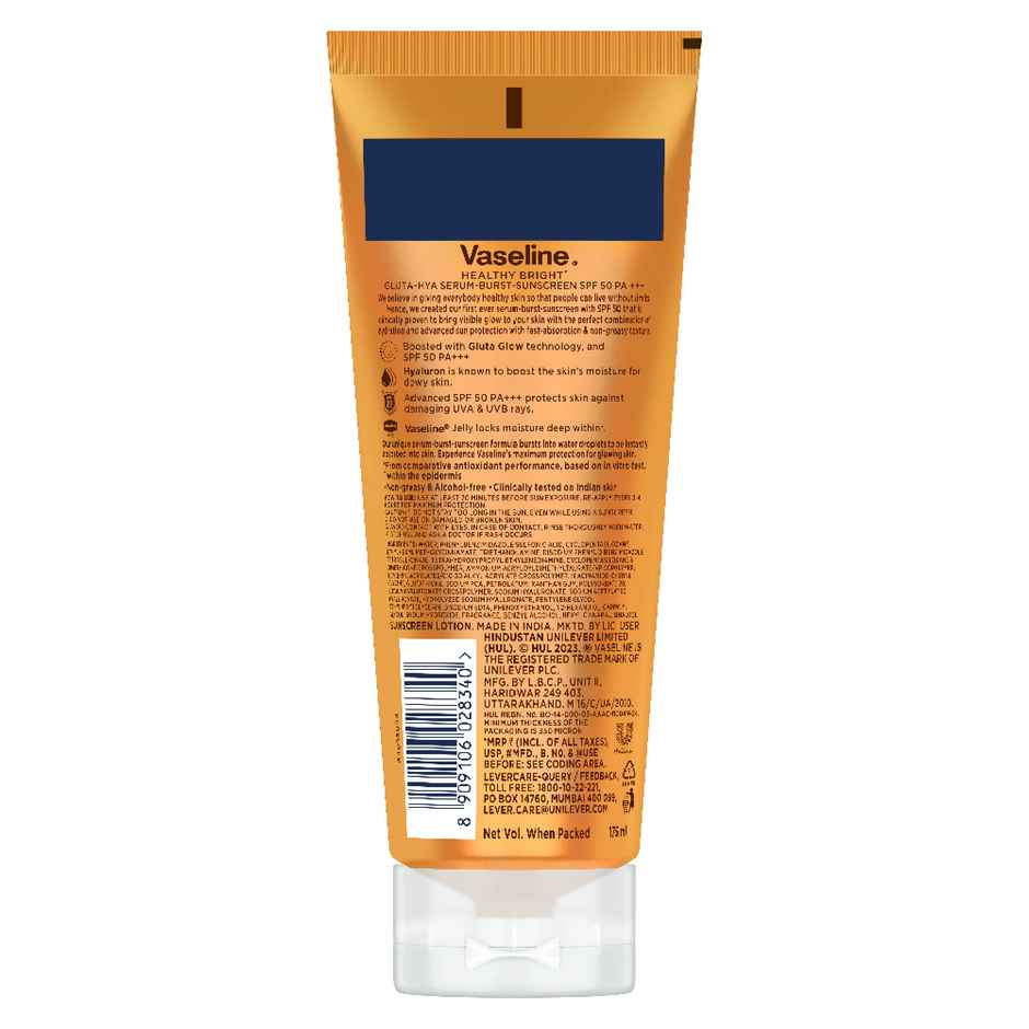 Vaseline Gluta Hya - Antioxidant SPF 50 PA+++ Sunscreen | Glutathione & Hyaluronic Acid